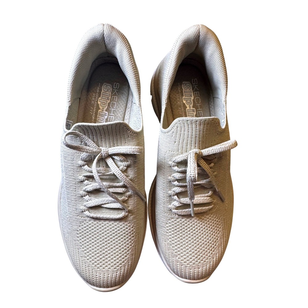 Skechers Slip-ins Ultra Flex 3.0 Smooth Step Taupe Wide Fit 150613W Womens 8